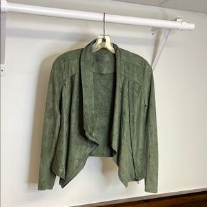 Blank NYC Olive Green Faux Suede Women's‎ Jacket- XS